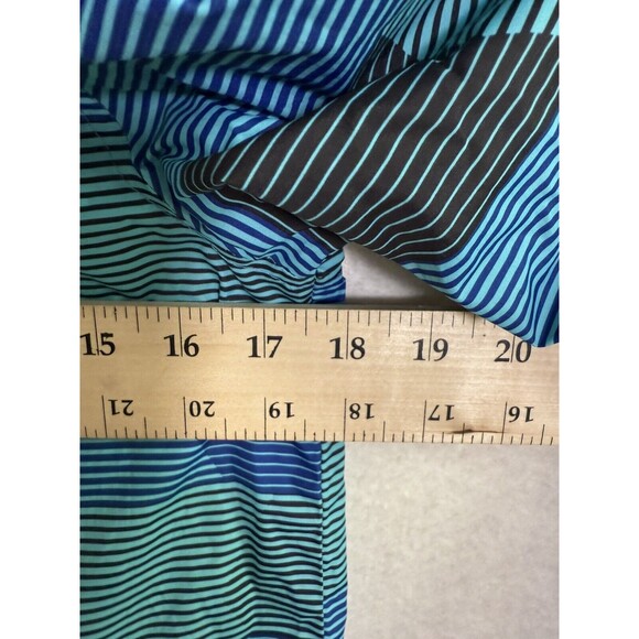 Volcom Hoodie Windbreaker Jacket Zip Boys  Large Blue Stripe Surf skateboard - Picture 2 of 11